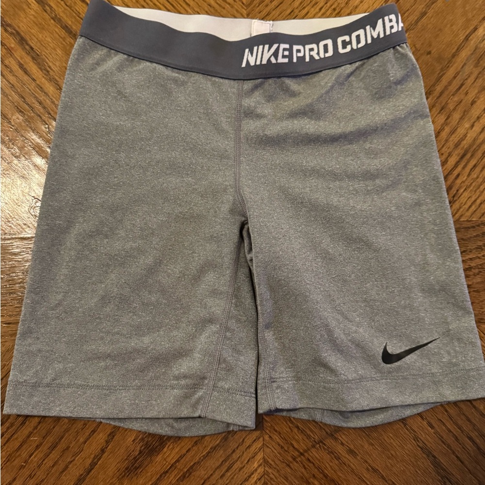 Nike Pro Combat Heather Gray Shorts